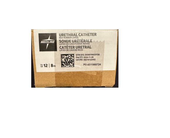 Medline® 8F Red Rubber Catheters - Box of 12 — EarthSmart Medical